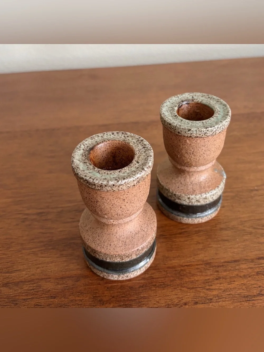 Vintage Ceramic Candlestick Holders By Colonial Candle Japan 3.5”